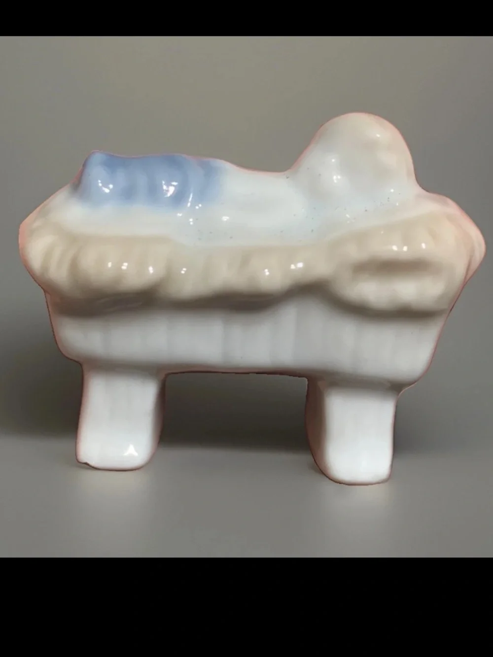 Vintage 1950s Sanmyro Japan Porcelain Nativity Set - 3 Piece Holy Family